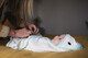 Tommee Tippee Splashtime Newborn Swaddle Dry Towel 0-6 months Blue image number 3